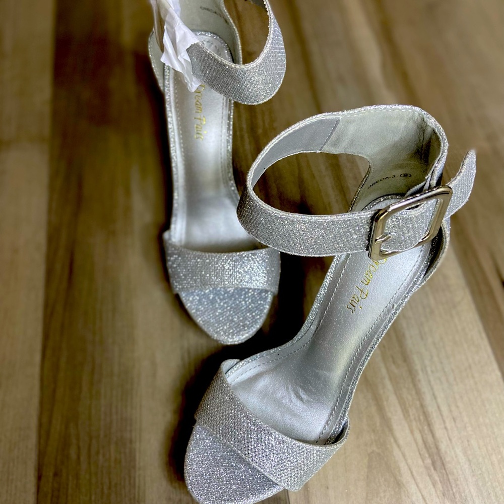 Shiny Silver Heels